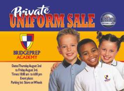 Uniform Sale - August 2nd and 3rd